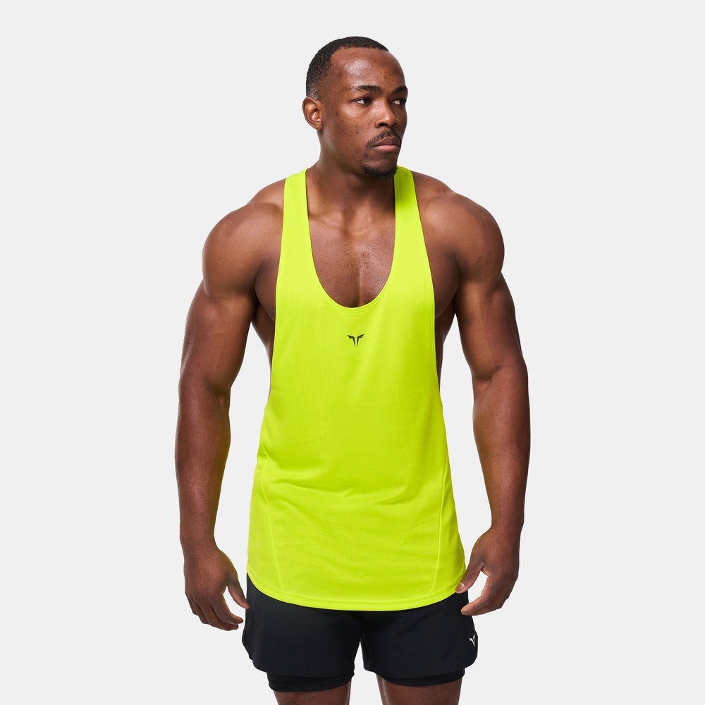 SquatWolf NEXT GEN DRYFLEX STRINGER - FLUO YELLOWATHLETIC FIT Tank XXL